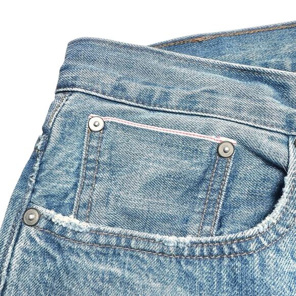 Point Sur | Women | Pasadena Selvedge Distressed Tapered Slim Fit Jeans | 32 - Picture 10 of 15